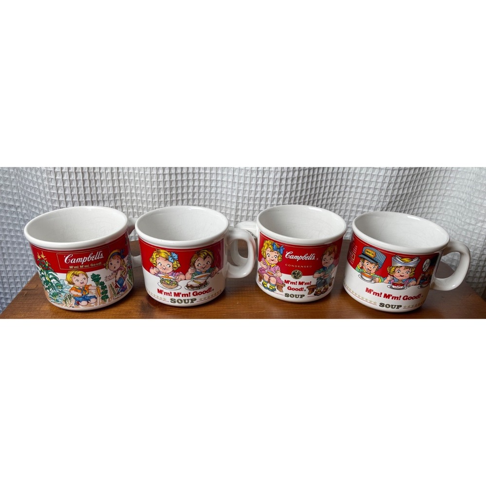 Vintage 1993 Campbell's Soup Mugs by Westwood - Set of 4